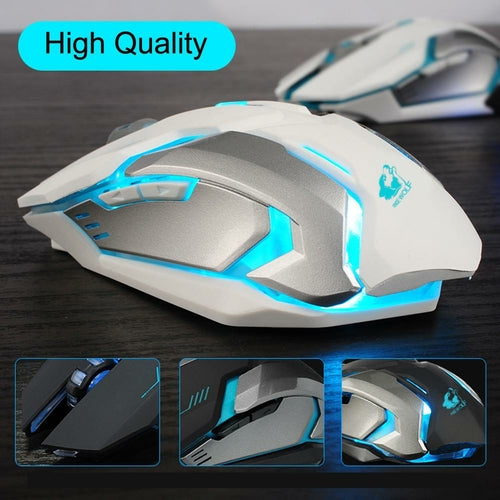 Ninja Dragon Stealth 7 - Wireless Silent LED Gaming Mouse